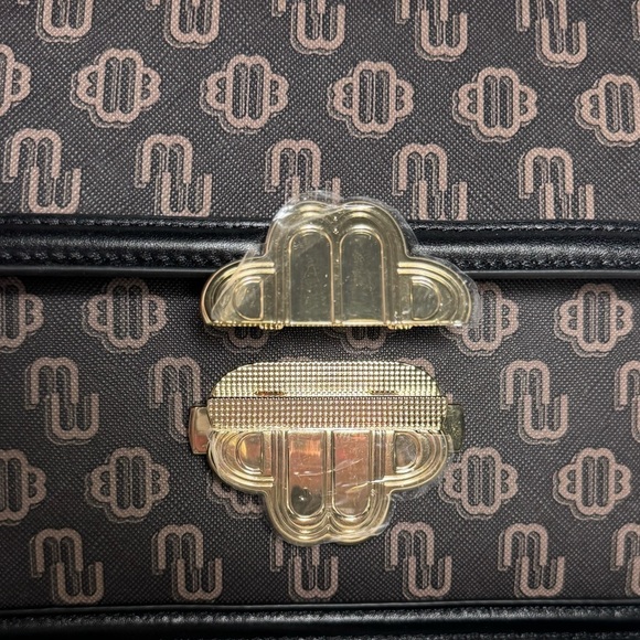 NWT MAJE Clover Canvas Bag with Leather Trim - Picture 13 of 17